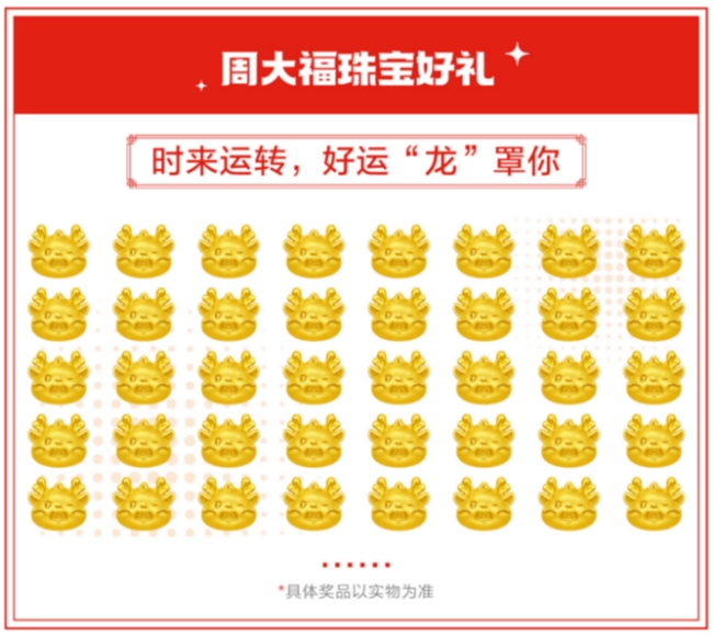 京东携手周大福春晚互动送出10000份珠宝好礼 春晚定制款小金龙转运珠备受好评(图1)