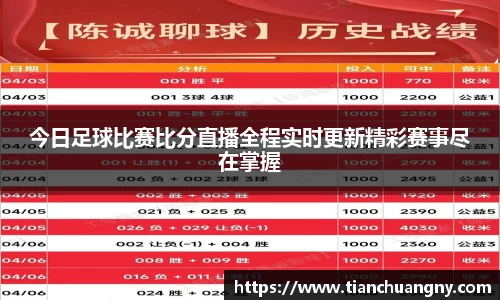 今日足球比赛比分直播全程实时更新精彩赛事尽在掌握